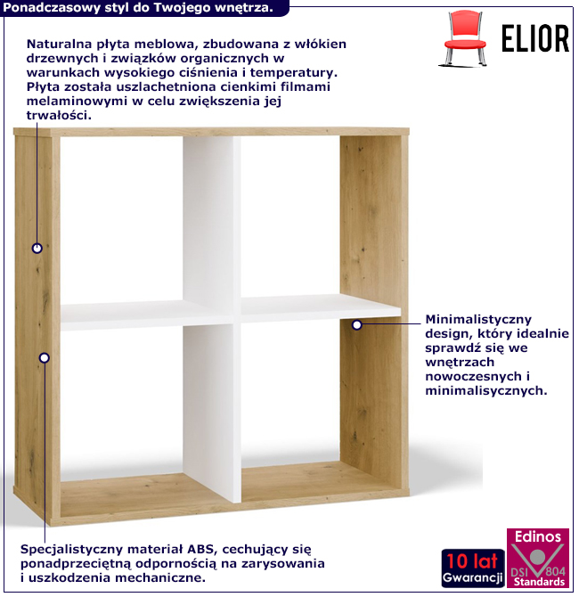 Nowoczesny regal biurowy Selex 5X