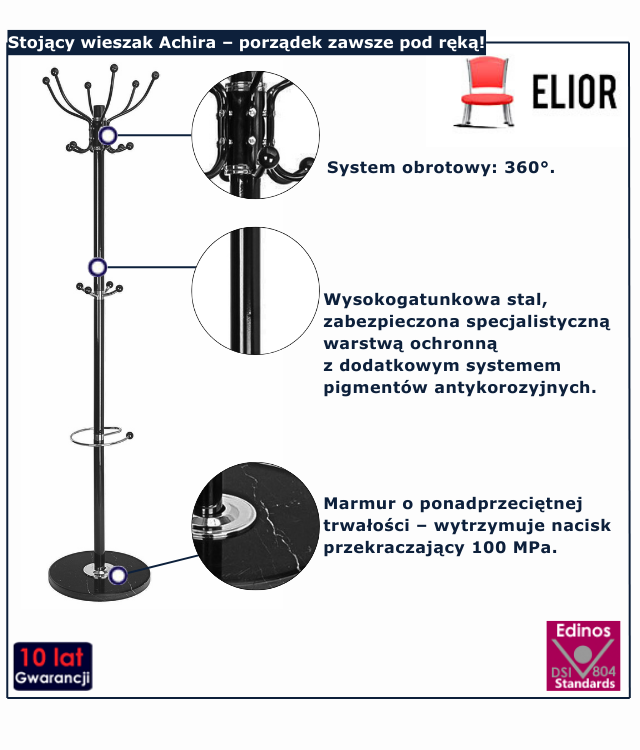 Wieszak stojący Cecilia