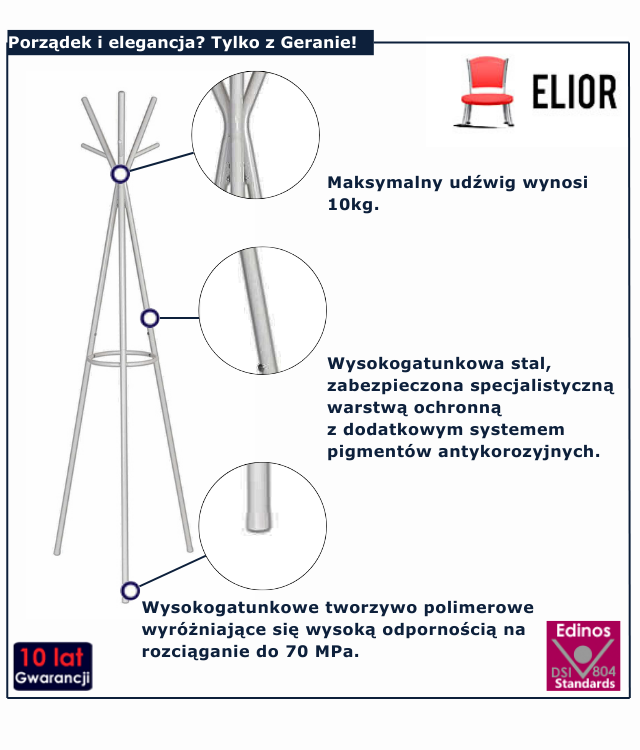 Wieszak stojący Galbano