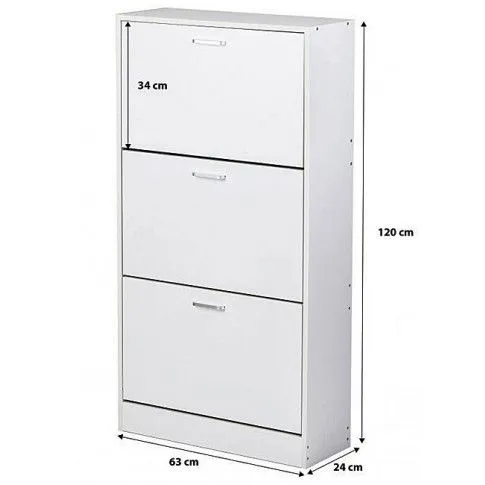 Szczegółowe zdjęcie nr 4 produktu Minimalistyczna szafka na buty Tivi 3X