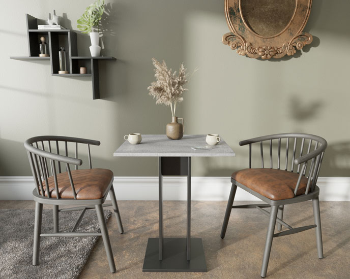 Kwadratowy stół do mniejszej kuchni Vosi