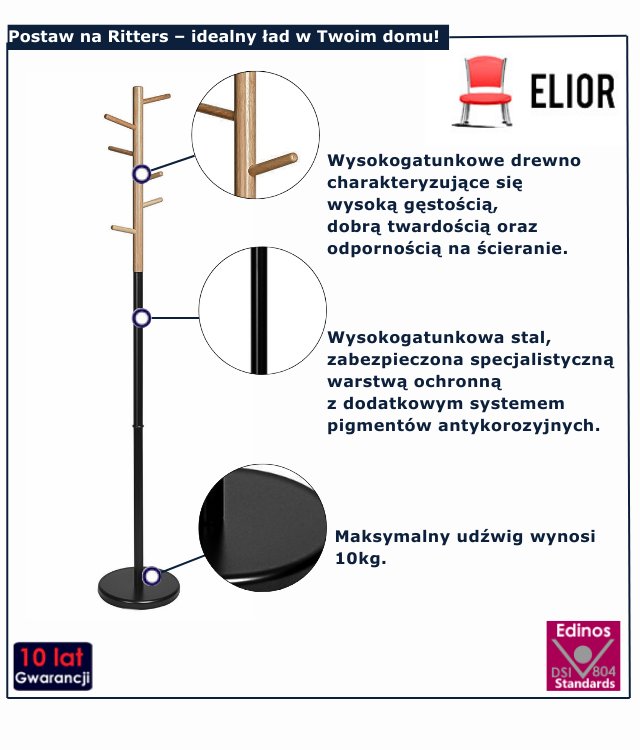 Wieszak stojący Sophia