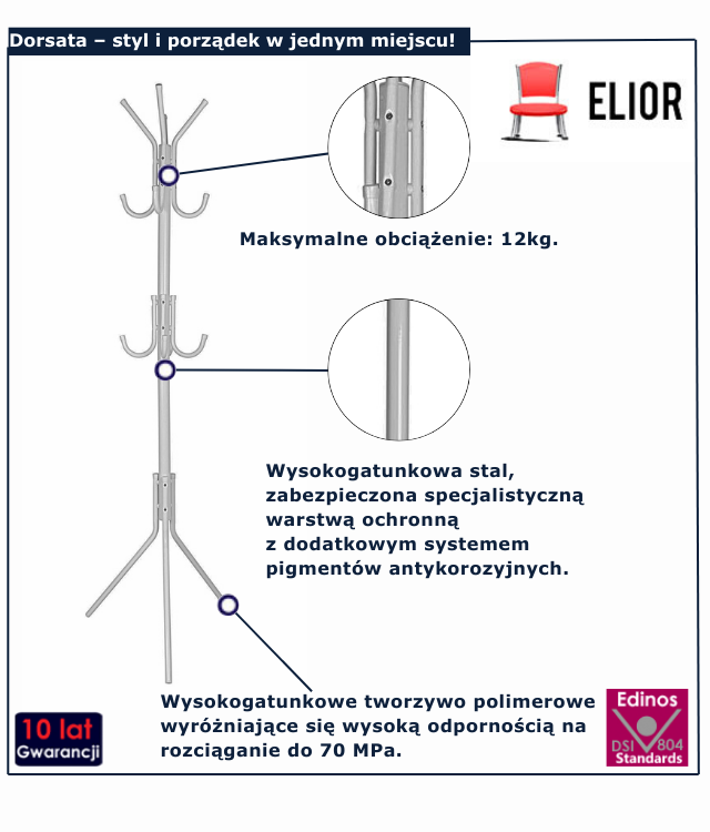 Wieszak stojący Sandy