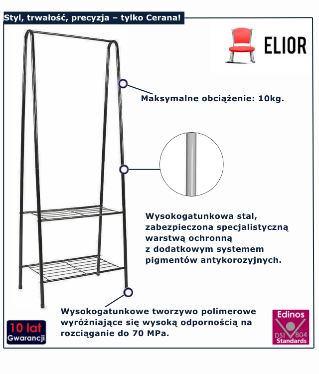 Wieszak stojący  Verino