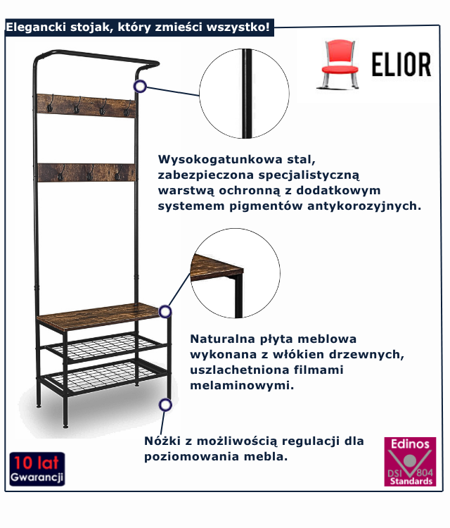 Wieszak stojący Morta