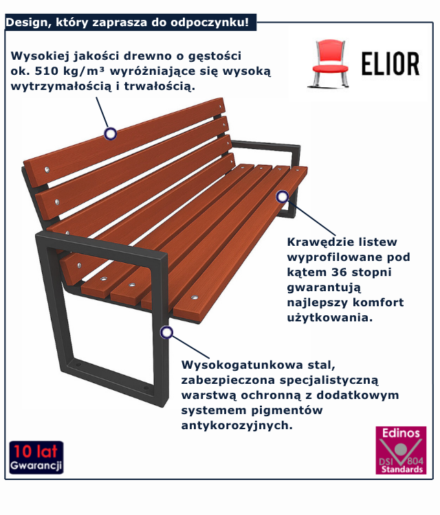 Ławka ogrodowa Heft