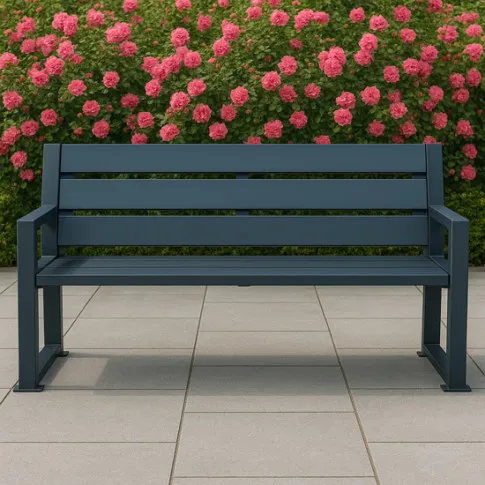 Wizualizacja ławki szarej