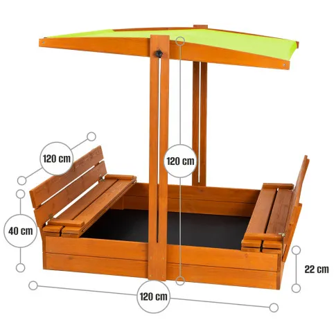 Wymiary piaskownicy Hose