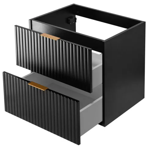 czarna szafka do lazienki wiszaca onella 3x