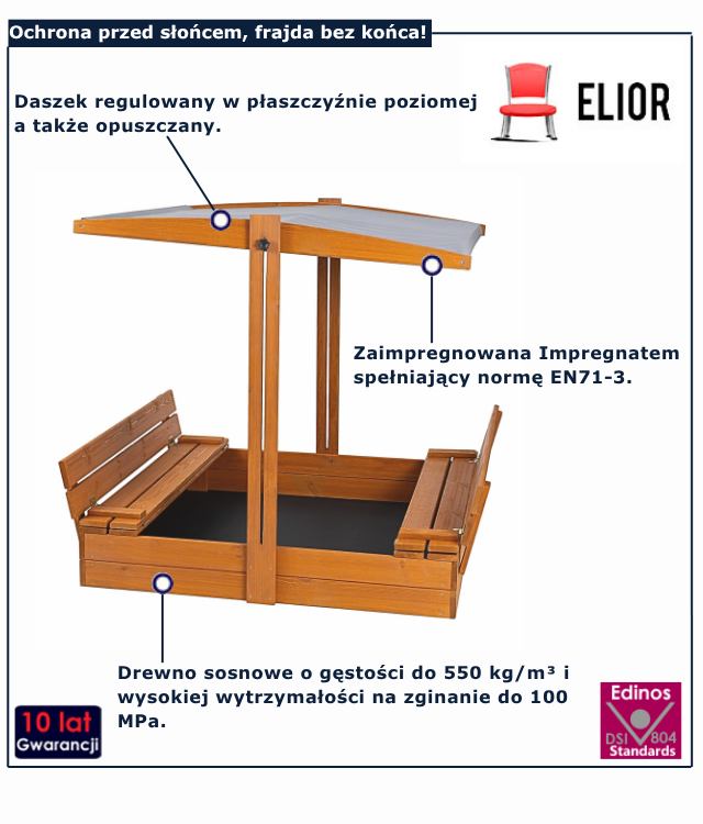 Piaskownica drewniana Hose