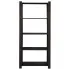 Czarny regał drewniany Pino
