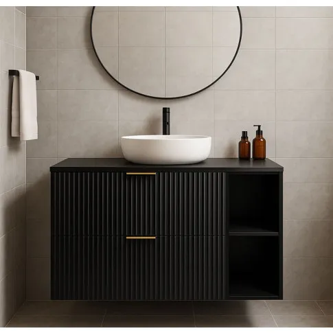 Wizualizacja półki Onellia 6X z inną szafką z kolekcji Onellia