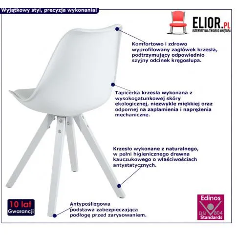 Fotografia Krzesło Goldin 3X - białe z kategorii Strona główna