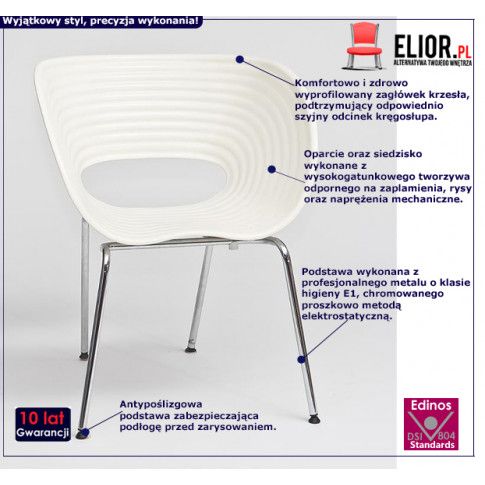 Fotografia Krzesło Bublo - białe z kategorii Strona główna