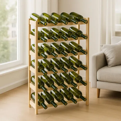 Aranażacja drewniana na 30 butelek wina Bottle 5X