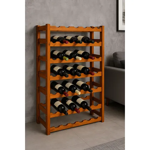 Wizualziacja brązowego regału Bottle 6X