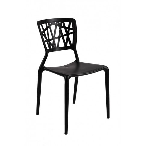 Zdjęcie produktu Krzesło ażurowe czarne Timmi.