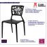 Fotografia Krzesło ażurowe czarne Timmi z kategorii Krzesła wg koloru/stylu