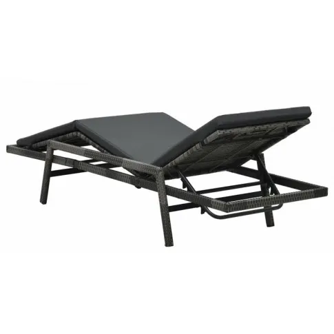 Zdjęcie szary leżak ogrodowy z poduszką Moana | Edinos.pl