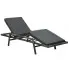 Zdjęcie produktu Szary fotel, leżak ogrodowy z poduszką - Midel.