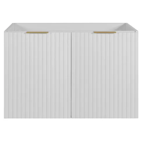 Biała wisząca szafka pod umywalkę 80 cm Onellia 10X