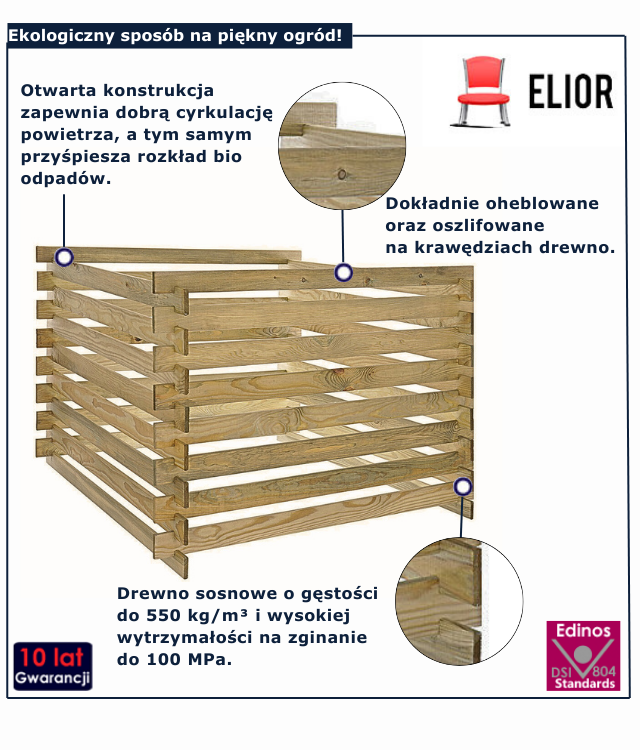 Komposownik drewniany Soligo