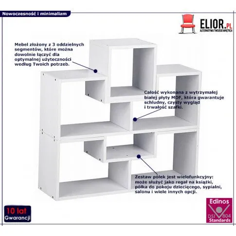 Zdjęcie regał modułowy do pokoju dziecięcego Montan | Edinos.pl