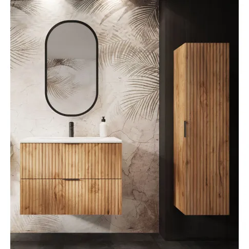 Komplet 2 szafek łazienkowych dąb craft złoty Onellia 14X