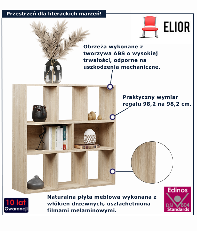 Regał dąb sonomaInkly