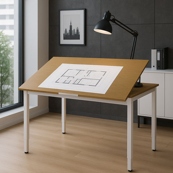 Wizualizacja biurka kreślarskiego Kyros