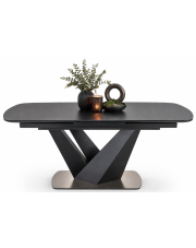 Popielaty rozkładany nowoczesny stół - Ligi w sklepie Edinos.pl