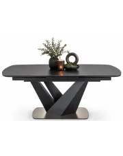 Popielaty rozkładany nowoczesny stół - Ligi w sklepie Edinos.pl