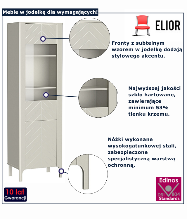 Witryna kaszmir Serindo 6X