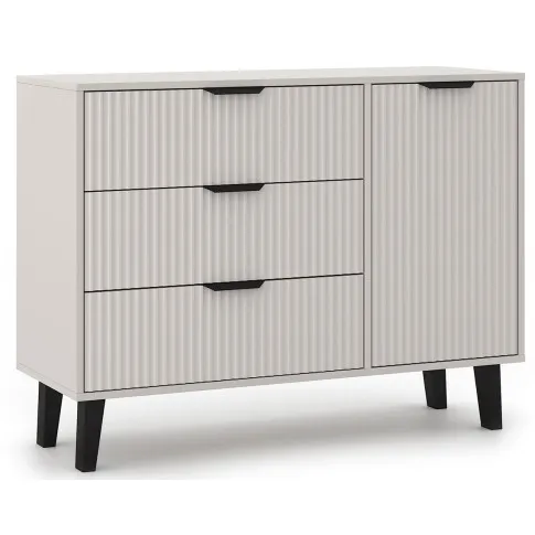 Duża kaszmirowa komoda ryflowana Leoniz 6X