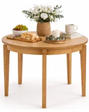 Klasyczny rozkładany stół dąb miodowy - Leaf w sklepie Edinos.pl