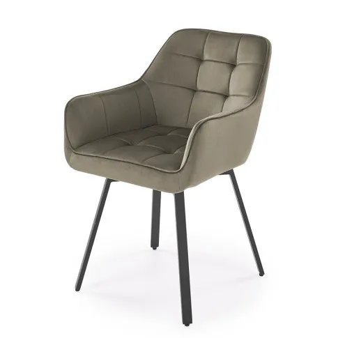 Nowoczesne beżowe krzesło tapicerowane Dorren