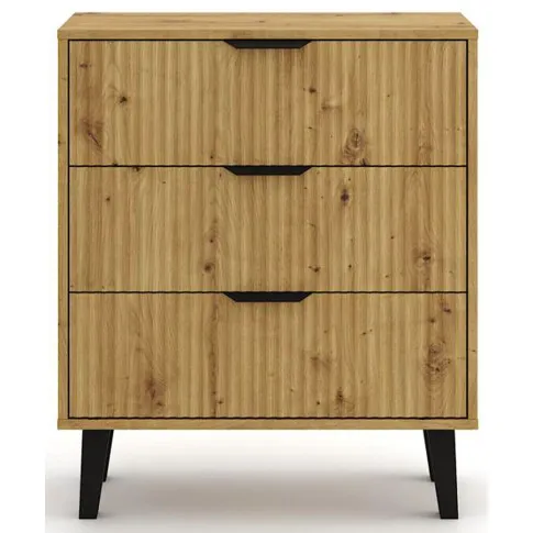 Komoda z 3 szufladami Leoniz 4X dąb artisan