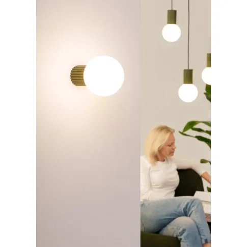 wizualizacja Zielony nowoczesny kinkiet - K597-Buble