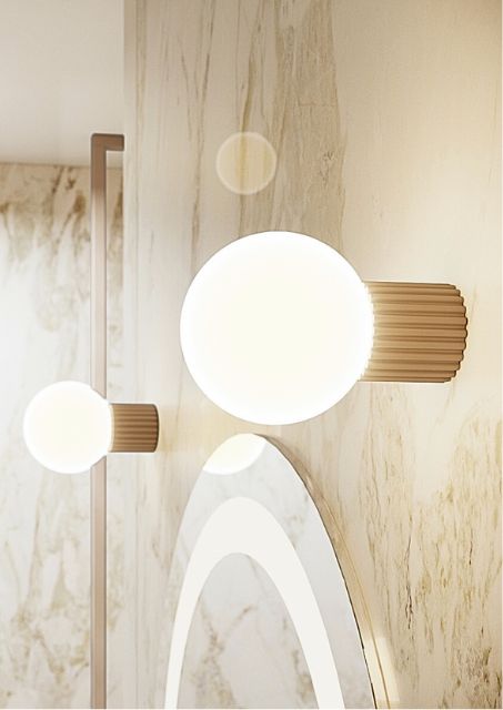 Kinkiet taupe K597-Buble