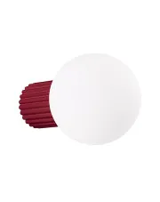Burgundowy szklany kinkiet - K597-Buble w sklepie Edinos.pl