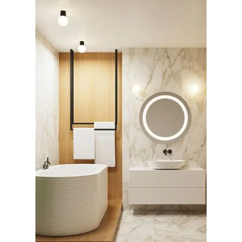 wizualizacja Czarny nowoczesny plafon - K598-Buble