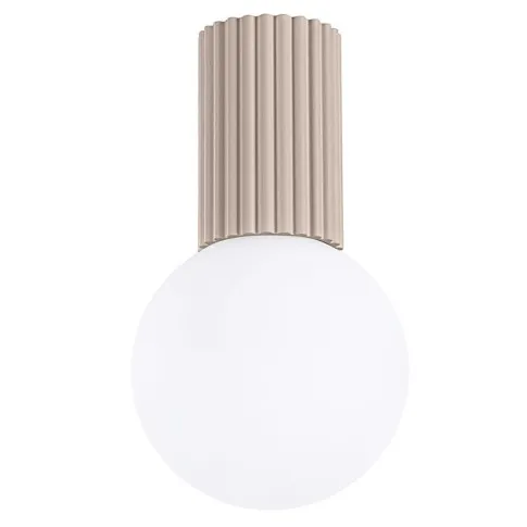 Okrągły beżowy plafon - K598-Buble