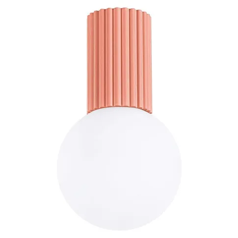 Brzoskwiniowy szklany plafon- K598-Buble