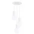 Potrójna biała lampa wisząca - K600-Buble