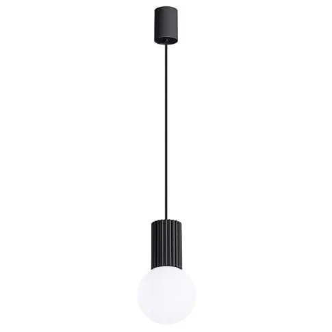 Czarna loftowa lampa wisząca - K599-Buble