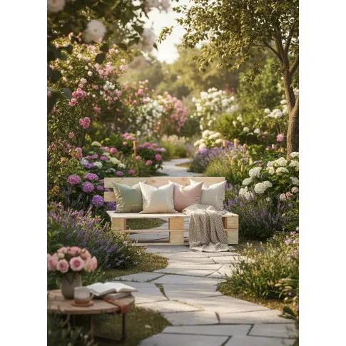 Fotografia Ławka ogrodowa z palet - Olefix 2X z kategorii Ławki ogrodowe