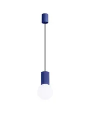 Nowoczesna niebieska lampa wisząca - K599-Buble w sklepie Edinos.pl