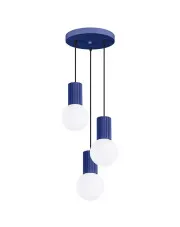 Niebieski industrialny żyrandol - K600-Buble w sklepie Edinos.pl
