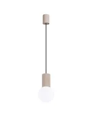 Nowoczesna lampa wisząca taupe -K599-Buble w sklepie Edinos.pl