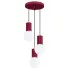 Lampa wisząca HALO 3P burgund